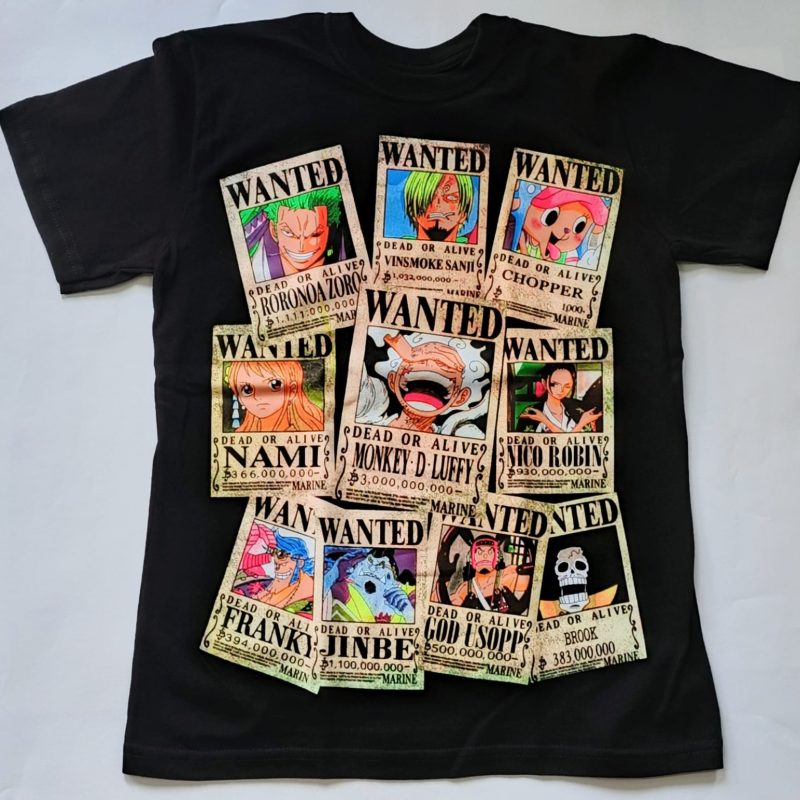 Camiseta Carteles Se Busca One Piece