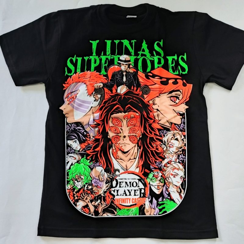 Camiseta Kimetsu no Yaiba Lunas