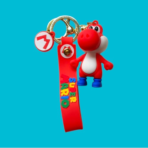 Llavero Super Mario Yoshi Rojo
