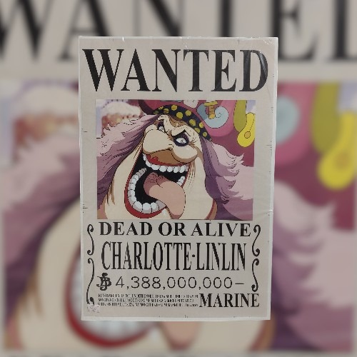 Afiche One Piece Wanted Charlotte Linlin