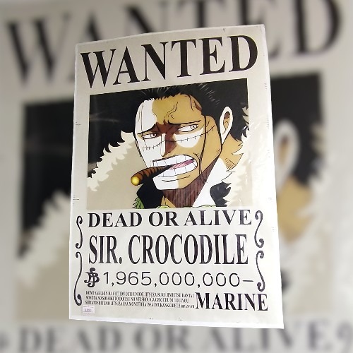 Afiche One Piece Wanted Sr Crocodile