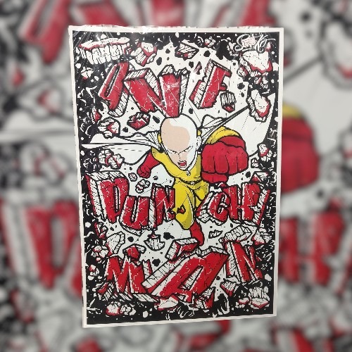 Afiche One Punch Man Saitama